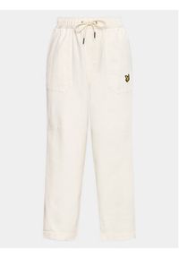 Lyle & Scott Spodnie materiałowe Workwear Trousers TRW1801V Biały Regular Fit. Kolor: biały. Materiał: materiał, bawełna #4