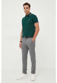 Polo Ralph Lauren polo bawełniane kolor zielony gładki. Typ kołnierza: polo. Kolor: zielony. Materiał: bawełna. Długość: krótkie. Wzór: gładki #3