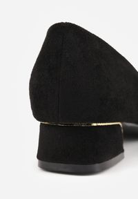 Renee - Czarne Czółenka na Słupku Vices z Wkładką ze Skóry Naturalnej Anniriel. Kolor: czarny. Materiał: skóra. Obcas: na słupku. Wysokość obcasa: średni #6