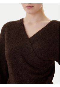 only - ONLY Sweter Zaggie 15376349 Brązowy Regular Fit. Kolor: brązowy. Materiał: syntetyk #2