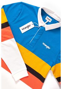 Wrangler - WRANGLER POLO LS RUGBY POLO DEEP WATER W7B73GSDF. Typ kołnierza: polo. Długość rękawa: długi rękaw #9