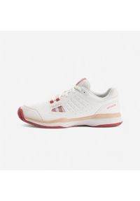 ARTENGO - Buty tenisowe damskie Artengo TS500. Kolor: różowy, biały, wielokolorowy, beżowy. Materiał: kauczuk. Szerokość cholewki: normalna. Sport: tenis