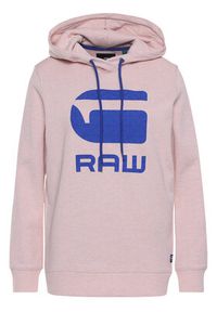 G-Star RAW - G-Star Raw Bluza Boyfriend Diamond Line Graphic Hooded D16236-A613-B243 Różowy Loose Fit. Kolor: różowy. Materiał: bawełna #3