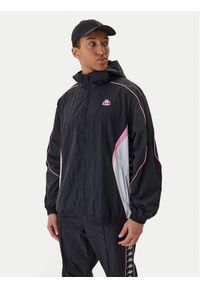 Kappa Wiatrówka Banda Silas 37222WW Czarny Comfort Fit. Kolor: czarny. Materiał: syntetyk #1