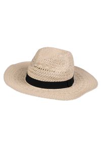 TOP SECRET - Słomkowy kapelusz z szerokim rondem. Kolor: beżowy. Sezon: lato. Styl: wakacyjny #2