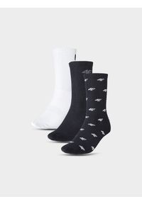 4f - 4F Skarpetki casual za kostkę (3-pack) chłopięce - multikolor 35-37. Kolor: wielokolorowy. Materiał: włókno, materiał, poliamid, bawełna