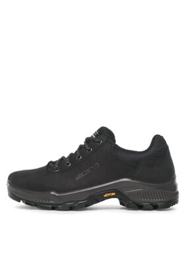 Alpina Trekkingi Prima Low 692Z-1 Czarny. Kolor: czarny. Materiał: skóra, nubuk. Sport: turystyka piesza