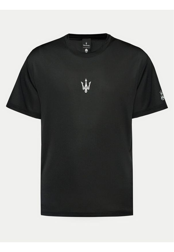 North Sails T-Shirt 453022 Czarny Regular Fit. Kolor: czarny. Materiał: syntetyk