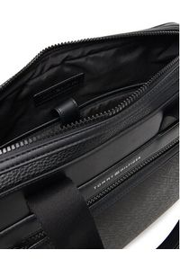 TOMMY HILFIGER - Tommy Hilfiger Torba na laptopa Th Monogram Computer Bag AM0AM13835 Czarny. Kolor: czarny. Materiał: skóra #4