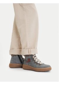 Rieker Trzewiki Z6648-14 Niebieski. Kolor: niebieski. Materiał: materiał #6