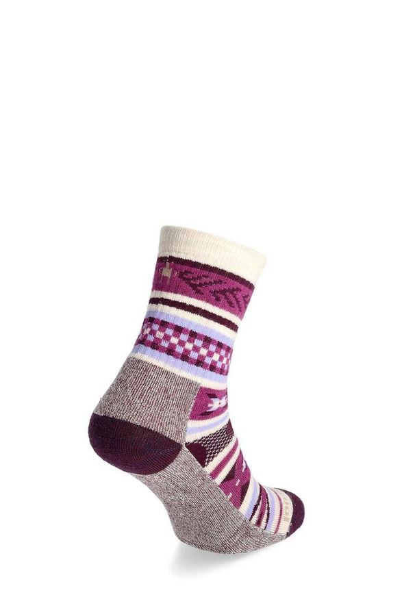 Skarpety merino męskie Smartwool Everyday Cabin Games Crew Socks. Kolor: fioletowy