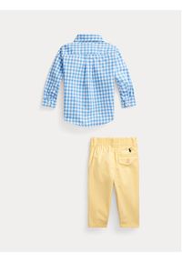 Polo Ralph Lauren Komplet koszula i spodnie materiałowe 320902172001 Niebieski Regular Fit. Kolor: niebieski. Materiał: materiał