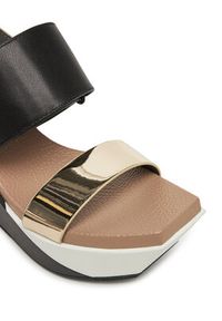 United Nude Sandały Delta Wedge Sandal 1041389316 Czarny. Kolor: czarny. Materiał: skóra #6