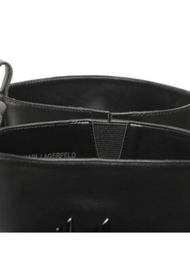 Karl Lagerfeld - KARL LAGERFELD Kozaki KL45090 Czarny. Kolor: czarny. Materiał: skóra