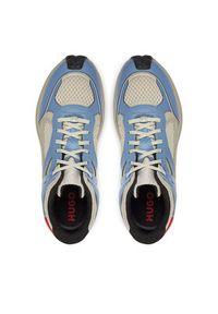 Hugo - HUGO Sneakersy 50543305 Biały. Kolor: niebieski. Materiał: skóra #4