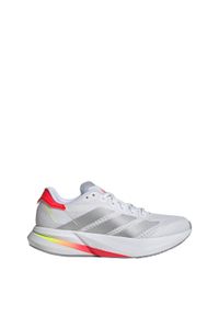 Adidas - Buty Duramo Speed 2 Running. Kolor: biały, wielokolorowy, czerwony, szary. Materiał: materiał. Sport: bieganie