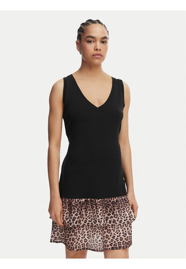 Liu Jo Beachwear Sukienka codzienna VA6127 JS360 Czarny Regular Fit. Okazja: na co dzień. Kolor: czarny. Materiał: wiskoza. Typ sukienki: proste. Styl: casual