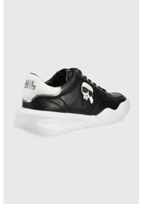 Karl Lagerfeld buty skórzane KAPRI RUN KL52830.000 kolor czarny. Nosek buta: okrągły. Zapięcie: sznurówki. Kolor: czarny. Materiał: skóra. Sport: bieganie #2