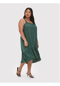 ONLY Carmakoma Sukienka letnia Paello 15261515 Zielony Regular Fit. Kolor: zielony. Materiał: syntetyk. Sezon: lato #5
