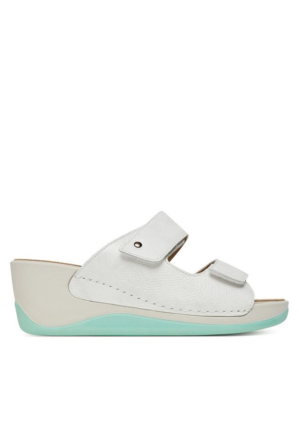 Klapki Berkemann. Kolor: srebrny