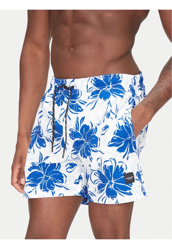 Jack & Jones - Jack&Jones Szorty kąpielowe Maui 12272832 Niebieski Regular Fit. Kolor: niebieski. Materiał: syntetyk