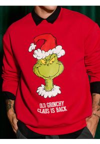 Sinsay - Bluza Grinch - czerwony. Kolor: czerwony