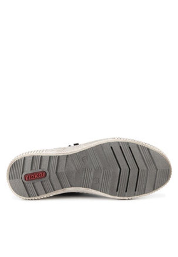 Rieker Trzewiki Z6611-45 Szary. Kolor: szary. Materiał: materiał