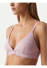 TOMMY HILFIGER - Tommy Hilfiger Biustonosz braletka UW0UW06040 Różowy jasny. Kolor: różowy. Materiał: bawełna #4
