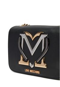 Love Moschino - LOVE MOSCHINO Torebka JC4332PP0LKN0000 Czarny. Kolor: czarny. Materiał: skórzane