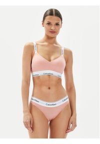 Calvin Klein Underwear Biustonosz bezfiszbinowy 000QF7059E Koralowy. Kolor: pomarańczowy. Materiał: bawełna