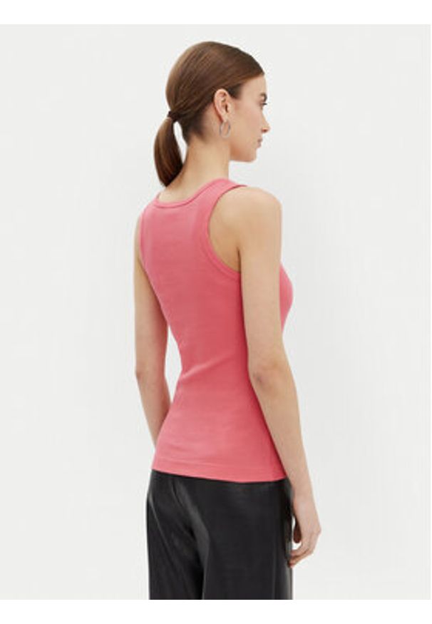 Pinko - PINKO Top 100807 A2C1 Różowy Regular Fit. Kolor: różowy. Materiał: bawełna
