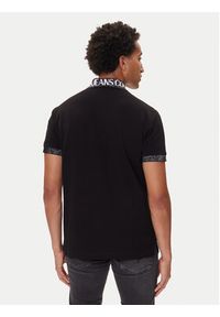 Versace Jeans Couture Polo 79GAGT03 CJ01T Czarny Regular Fit. Typ kołnierza: polo. Kolor: czarny. Materiał: bawełna #3