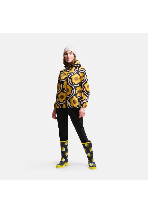 Orla Kiely Regatta damska turystyczna kurtka kieszonkowa. Kolor: żółty. Materiał: poliester