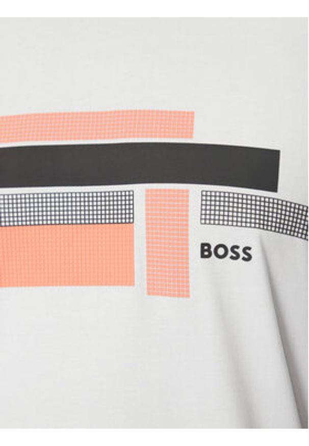BOSS T-Shirt Glamping 50538923 Biały Relaxed Fit. Kolor: biały. Materiał: bawełna