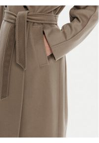 Weekend Max Mara Płaszcz wełniany Resina 2525016031 Brązowy Regular Fit. Kolor: brązowy. Materiał: wełna #4