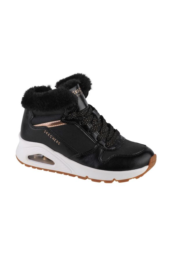 skechers - Buty zimowe dziewczęce, Uno - Cozy On Air. Kolor: czarny. Sezon: zima. Styl: sportowy