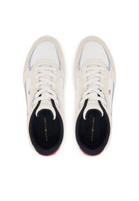 TOMMY HILFIGER - Tommy Hilfiger Sneakersy Light Runner FW0FW09409 Beżowy. Kolor: beżowy. Materiał: skóra #4