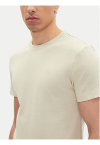 Mustang T-Shirt Allen 1016486 Beżowy Slim Fit. Kolor: beżowy. Materiał: bawełna