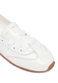 TOMMY HILFIGER - Tommy Hilfiger Baleriny Bella Ballet Sneaker FW0FW09449 Biały. Kolor: biały. Materiał: skóra #4