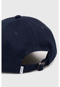 Les Deux czapka z daszkiem bawełniana kolor granatowy z aplikacją. Kolor: niebieski. Materiał: bawełna. Wzór: aplikacja #4