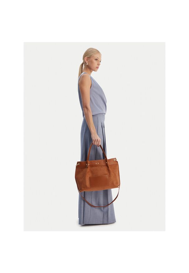 Torebka Armani Exchange. Kolor: brązowy