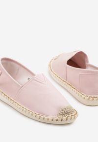 Renee - Różowe Espadryle z Plecionką Natifelle. Okazja: na plażę, na spacer. Kolor: różowy. Sezon: lato