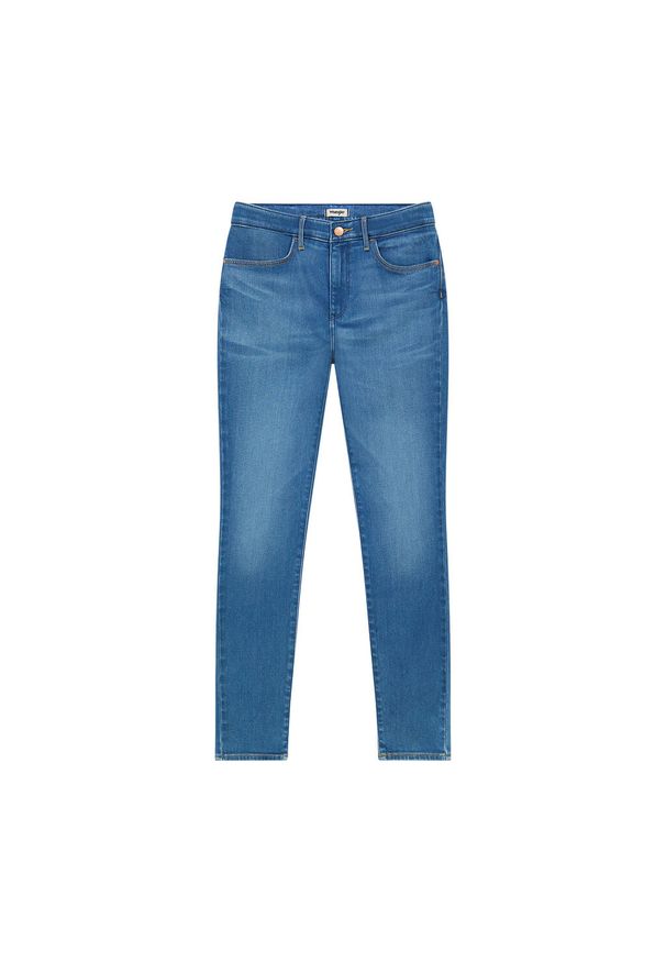 Wrangler - WRANGLER HIGH SKINNY DAMSKIE SPODNIE JEANSOWE JEANSY DŻINSY RUSTIC 112350940 W27H017957