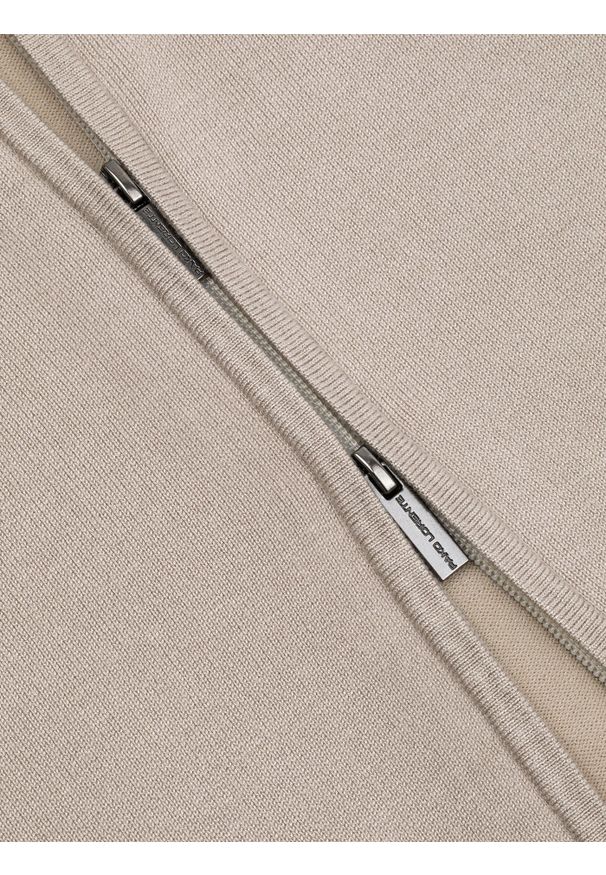 Pako Lorente - PAKO LORENTE - Beżowy rozpinany sweter męski. Okazja: na co dzień. Kolor: szary, beżowy, niebieski. Materiał: poliamid, wiskoza. Wzór: gładki. Sezon: jesień. Styl: casual