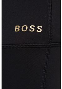 BOSS - Boss - Legginsy. Stan: podwyższony. Kolor: czarny. Materiał: dzianina. Wzór: nadruk #4