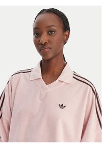 Adidas - adidas Bluza Terry Towel KD1400 Różowy Oversize. Kolor: różowy. Materiał: bawełna #4