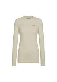 Damska koszulka z długim rękawem Falke Wool-Tech. Kolor: biały. Długość rękawa: długi rękaw. Długość: długie #1