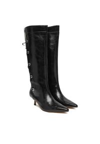 Steve Madden Kozaki Ballpark SM11005048 Czarny. Kolor: czarny. Materiał: skóra #5