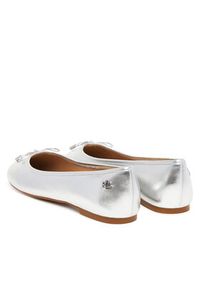 Lauren Ralph Lauren - LAUREN RALPH LAUREN Baleriny Jayna 802978836001 Srebrny. Kolor: srebrny. Materiał: skóra #4