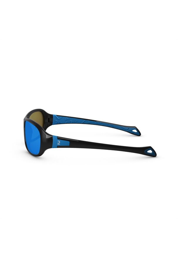 quechua - Okulary przeciwsłoneczne - MH T500 - dla dzieci 6-10 lat - polaryzacyjne kat. 4. Kolor: niebieski, wielokolorowy, czarny. Materiał: poliamid. Sport: wspinaczka